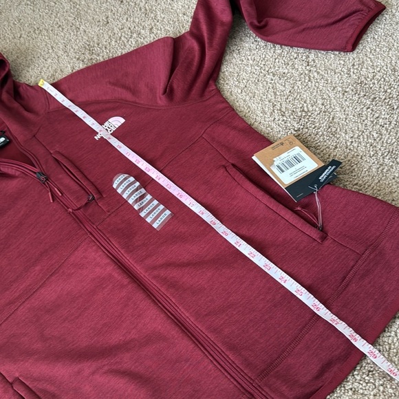 NWT The North Face Canyonlands Red White Zip Up Hooded Sweatshirt Jacket - Picture 10 of 10